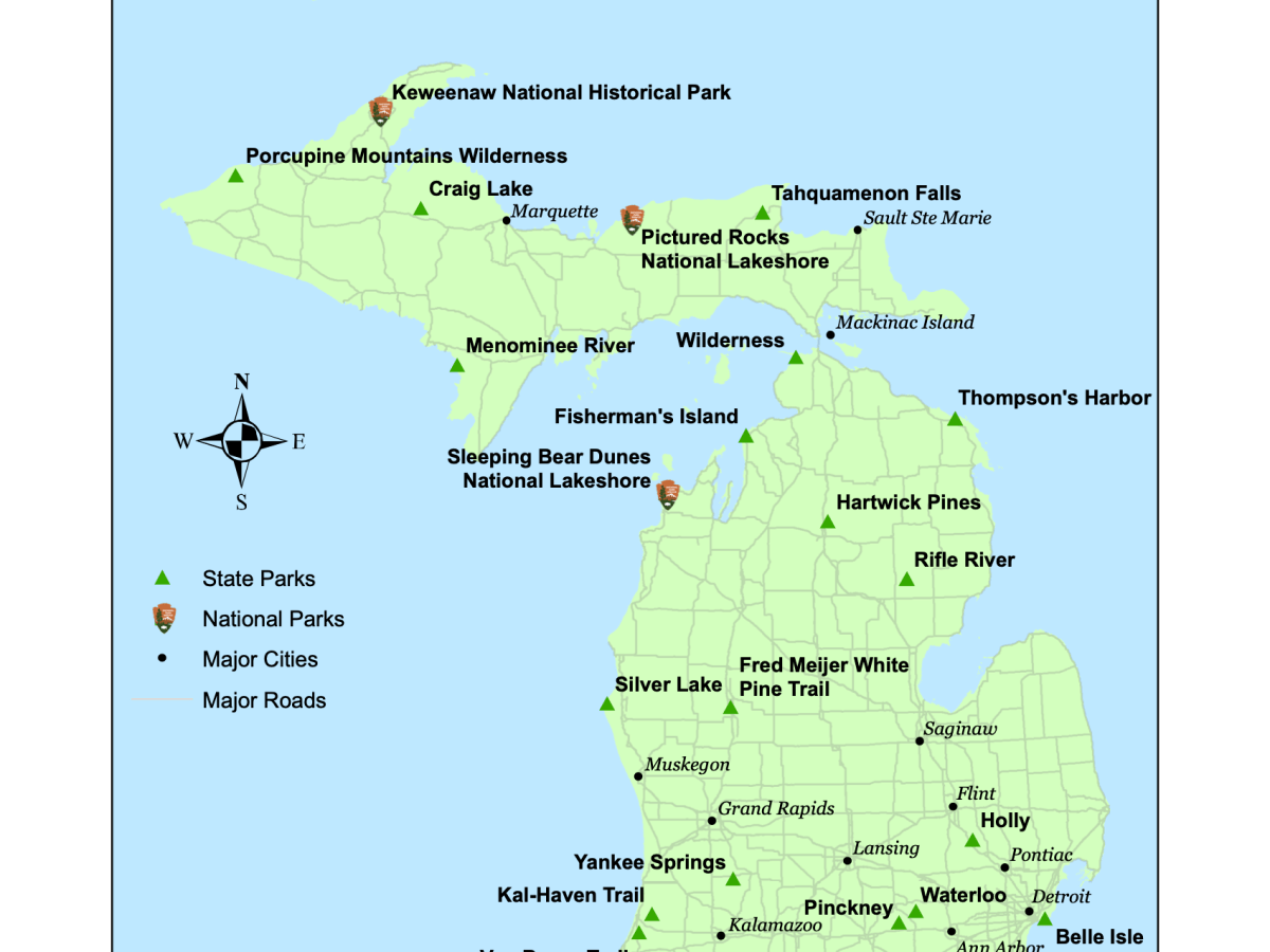 Michigan Parks Map